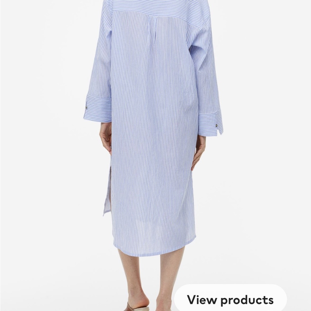 Crepred shirt dress
